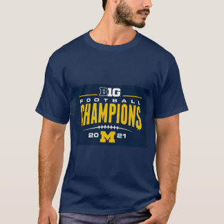 T-shirt chemise de championnat michigan big ten