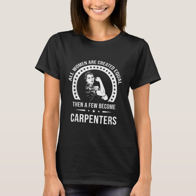 T-shirt Chemise de charpentier pour femmes charpentier (Devant)