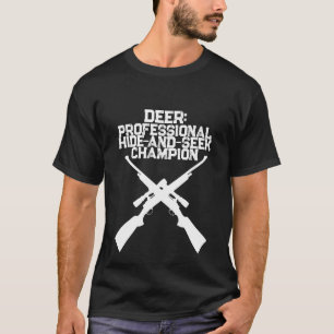 T-shirt Chemise de chasse au cerf Champion de cache-cache