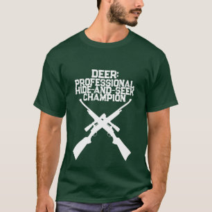T-shirt Chemise de chasse au cerf Champion de cache-cache