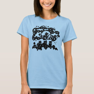 T-shirt Chemise de chat de l'espace