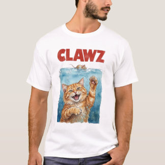 T-shirt Chemise de chat de parodie drôle CLAWZ | Film de c