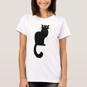 T-shirt Chemise de chat femme Cadeaux de chat noir