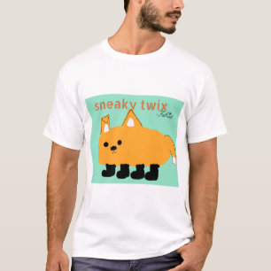 T-shirt Chemise de chat grasse pour mâle sournois twix