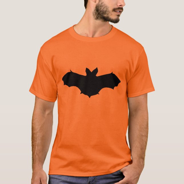 T-shirt Chemise de chauve-souris noire (Devant)