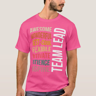 T-shirt Chemise de chef d'équipe drôle d'appréciation Insp