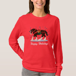 T-shirt Chemise de cheval de Clydesdale de vacances