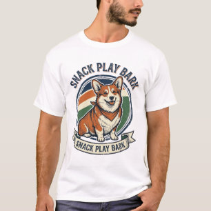 T-shirt Chemise de chien Corgi drôle gravure vintage amour
