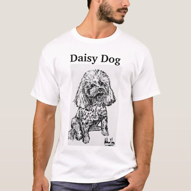 T-shirt Chemise de chien de marguerite (Devant)