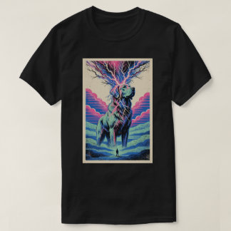 T-shirt Chemise de chien spirituel cosmique psychédélique