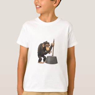 T-shirt Chemise de chimpanzé de Bassine-Basse-Playin'
