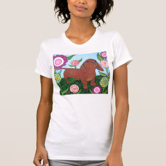 T-shirt Chemise de chiot de teckel