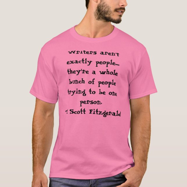 T-shirt Chemise de citation de F. Scott Fitzgerald (Devant)