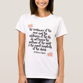 T-shirt Chemise de citation de St Therese
