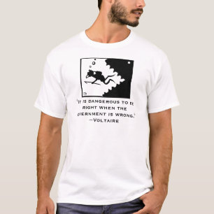 T-shirt Chemise de citation de VOLTAIRE