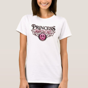 T-shirt Chemise de citation MODE PRINCESSE rouge moderne