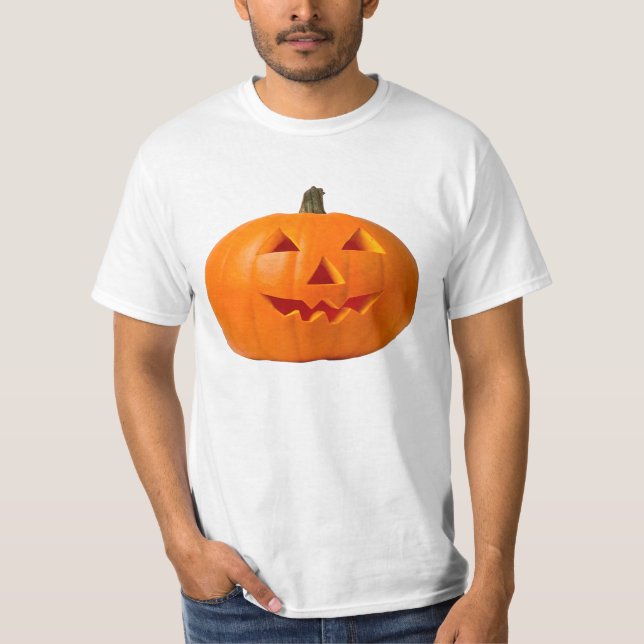 T-shirt Chemise de citrouille de Halloween (Devant)