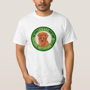 T-shirt Chemise de club de golden retriever de Lenape