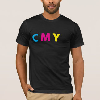 T-shirt Chemise de CMYK - texte noir drôle