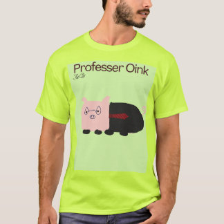 T-shirt chemise de cochon de professeur de chats gras homm