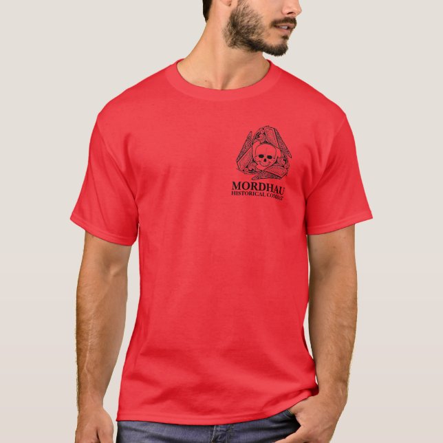 T-shirt Chemise de combat historique de base Red Mordhau (Devant)