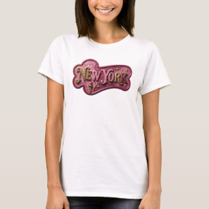 T-shirt Chemise de conception Cool Gold NEW YORK