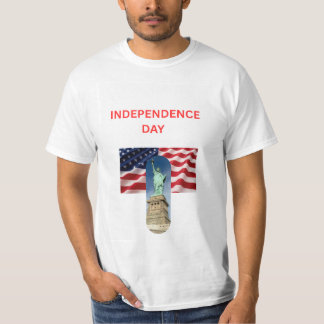 T-shirt Chemise de conception de jour de l'indépendance