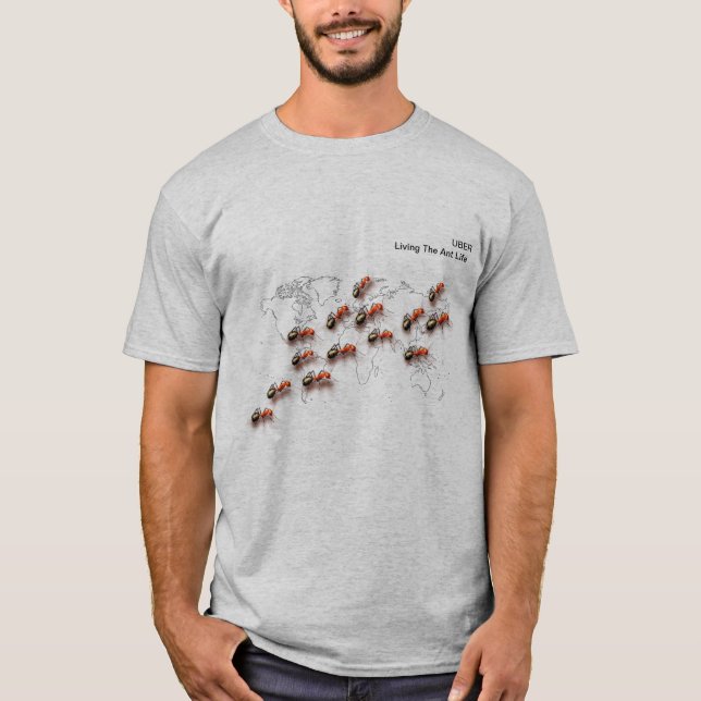 T-shirt Chemise de conducteur d'Uber comique (Devant)