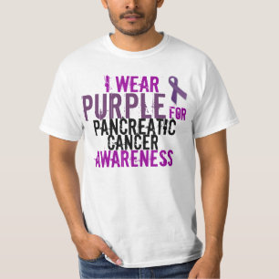 T-shirt chemise de conscience de cancer pancréatique