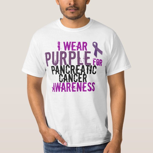 T-shirt chemise de conscience de cancer pancréatique (Devant)