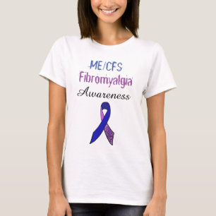 T-shirt Chemise de conscience de ruban de fibromyalgie de