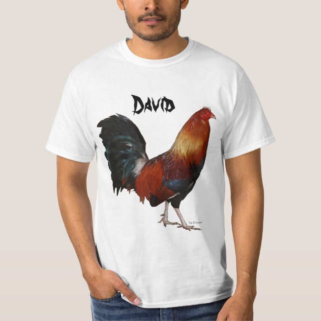 T-shirt Chemise de coq de David (Devant)