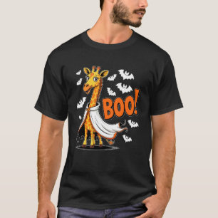 T-shirt Chemise de costume d'Halloween Girafe Boo pour hom