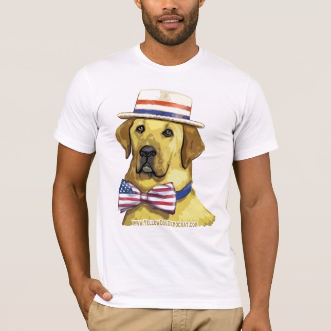 T-shirt Chemise de couleur de chien jaune (Devant)