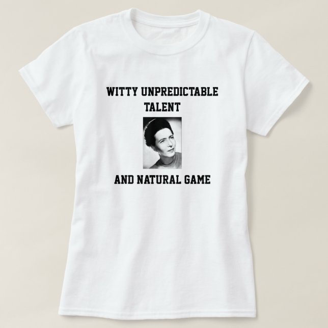 T-shirt Chemise de coup sec et dur de Simone de Beauvoir (Design devant)