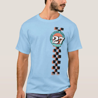 T-shirt Chemise de course à numéro de style vintage person