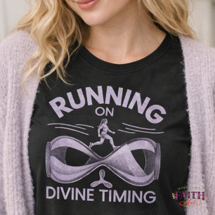 T-shirt Chemise de course chrétienne « Running on Divine T