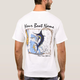 T-shirt Chemise de coutume des Bahamas Marlin