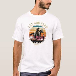 T-shirt Chemise de cowgirl occidentale Foi sur la peur