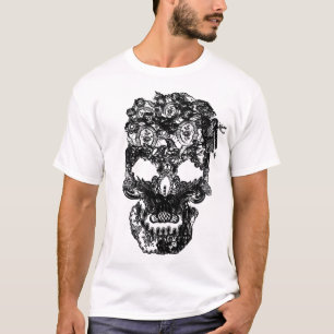 T-shirt Chemise de crâne de dentelle