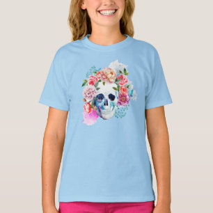 T-shirt Chemise de crâne d'Elegant Dia de los Muertos