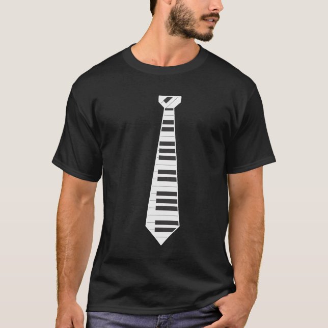 T-shirt Chemise de cravate de piano (Devant)