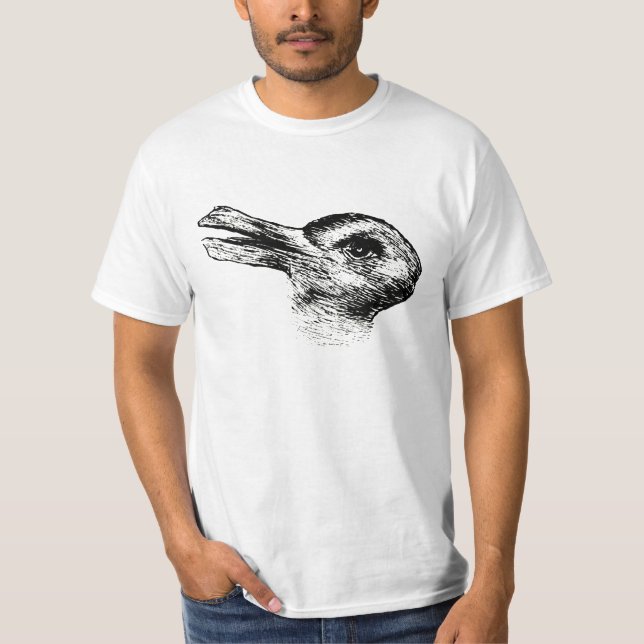 T-shirt Chemise de créativité d'illusion optique de canard (Devant)