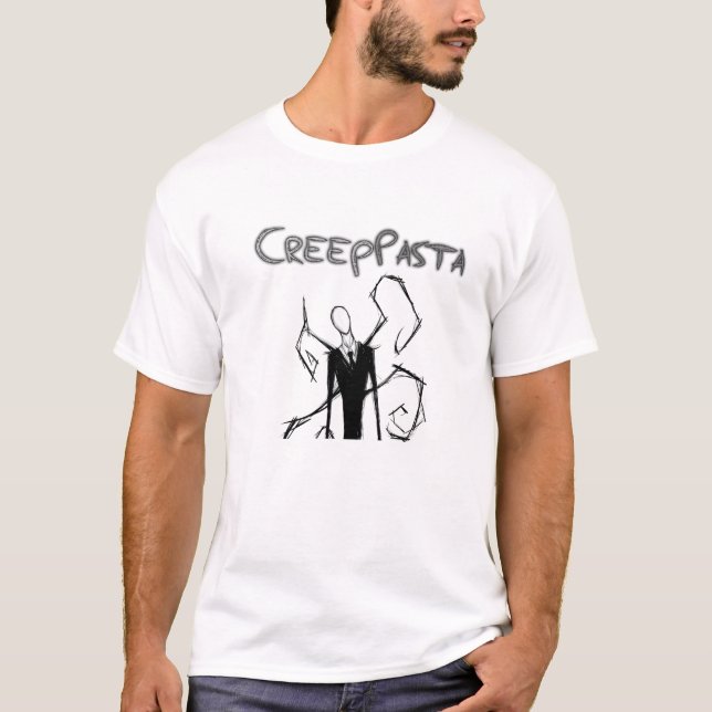 T-shirt Chemise de CreepPasta Slenderman (milieu) (Devant)