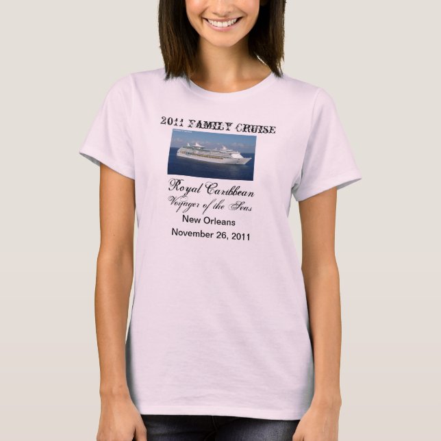 T-shirt Chemise de croisière de famille (Devant)