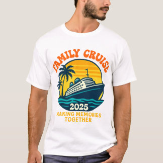 T-shirt Chemise de Croisière Rétro Vacances en Famille 202
