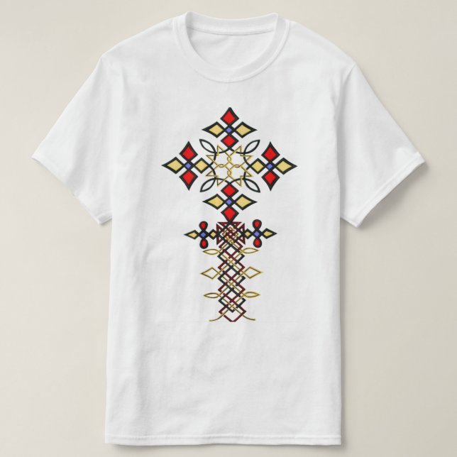 T-shirt Chemise de croix classique éthiopienne (Design devant)
