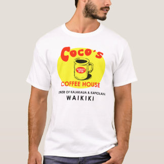 T-shirt Chemise de Cru-style de Waikiki de café-restaurant