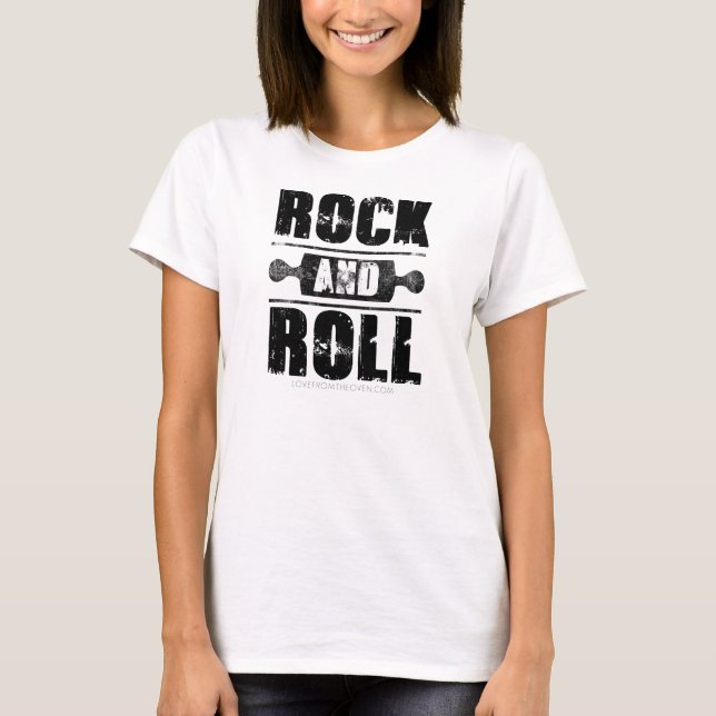 T-shirt Chemise de cuisson de rock - copie noire (Devant)