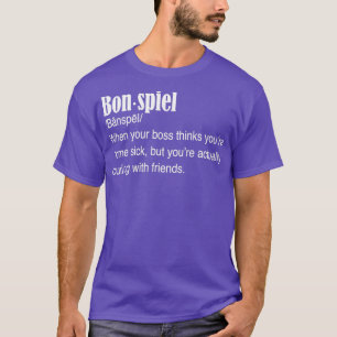 T-shirt Chemise de curling Bonspiel Definition